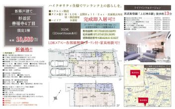 杉並区 善福寺４丁目 新築一戸建て