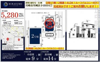 川崎市川崎区 小田６丁目 新築一戸建て